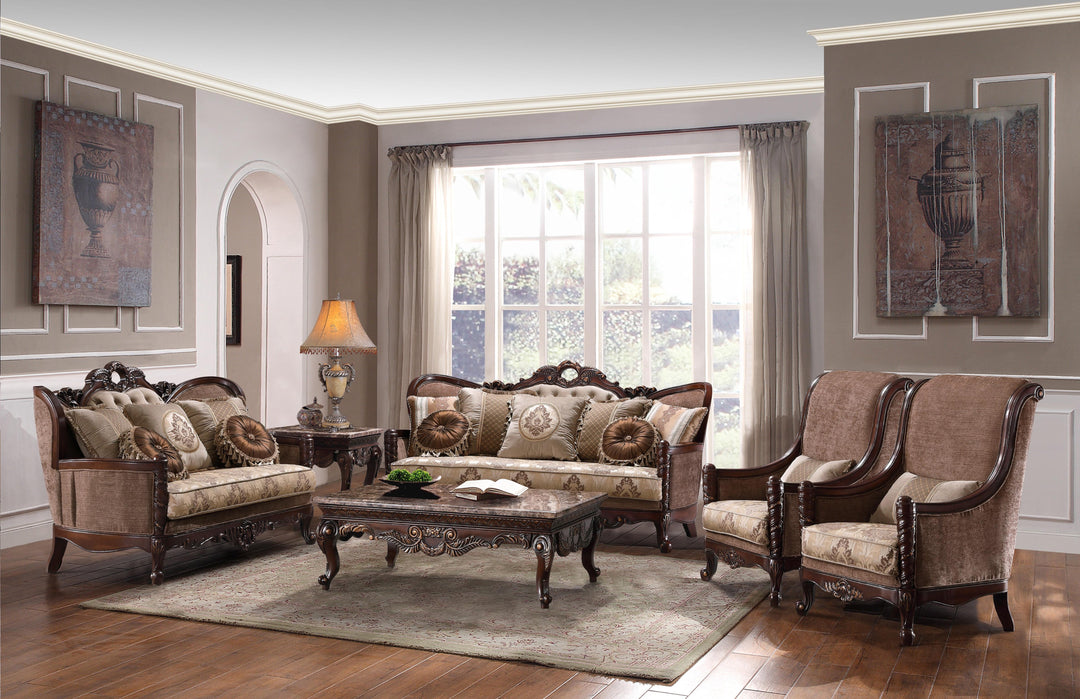 Tan Microfiber Small Space Living Room Set – Sofa, Loveseat & Chair for Apartment Comfort - Galaly Furniture TX