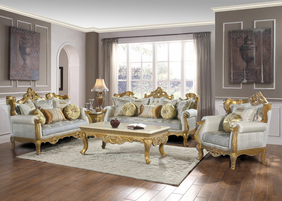 Light Grey Microfiber Living Room Set – Sofa, Loveseat & Chair for Small Apartments - Galaly Furniture TX