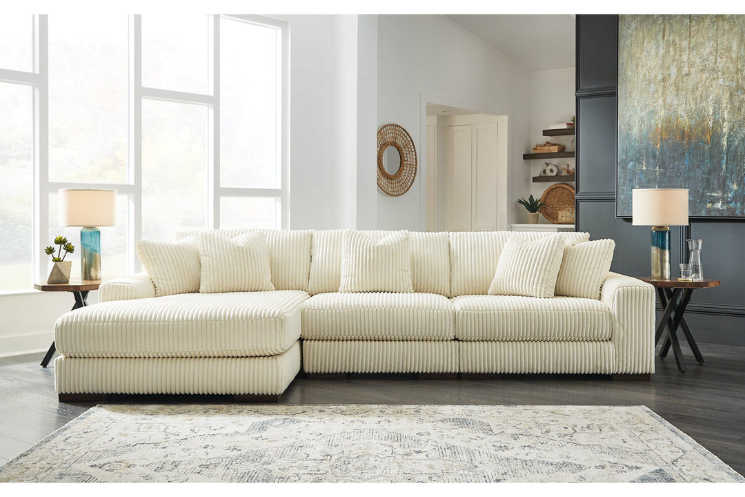 White Microfiber Space-Saving Sectional Sofa – Modern Living Room Furniture for Small Apartments - Galaly Furniture TX