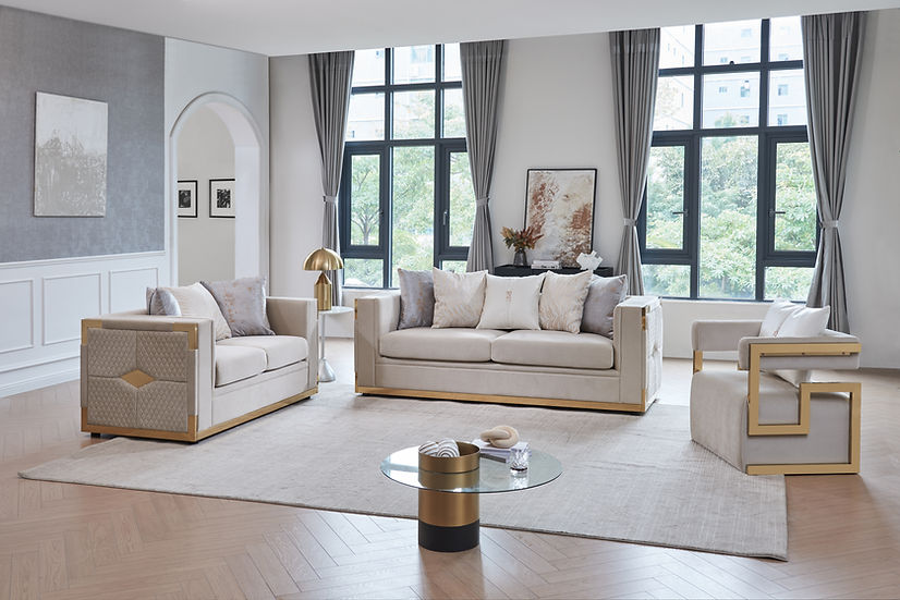 White Microfiber Living Room Set – Space-Saving Sofa, Loveseat & Chair for Small Apartments