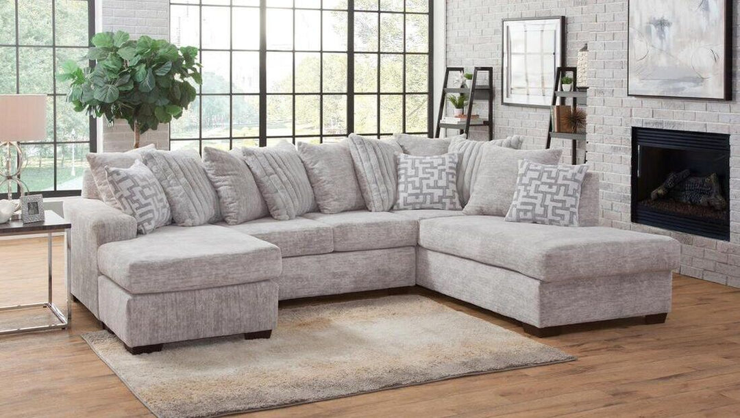 Cycle Hay Microfiber Sectional – Space-Saving Brown Living Room Sofa for Small Apartments - Galaly Furniture TX
