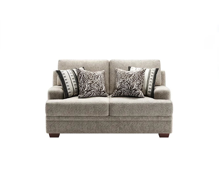 Low-Tone Grey Microfiber Sofa & Loveseat Set – Space-Saving Living Room Furniture for Small Apartments - Galaly Furniture TX