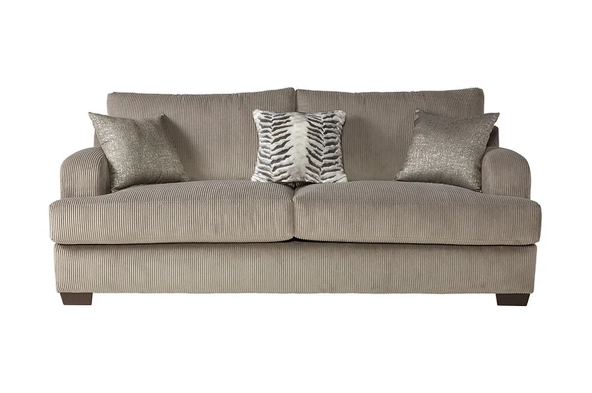 Grey Fabric Sofa & Loveseat Set – Space-Saving Living Room Furniture for Small Apartments