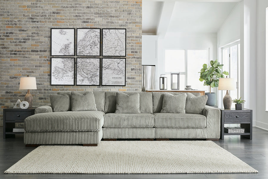 Gray Modular Sectional Sofa – Space-Saving Living Room Furniture for Small Apartments, Durable Easy-Care Fabric - Galaly Furniture TX