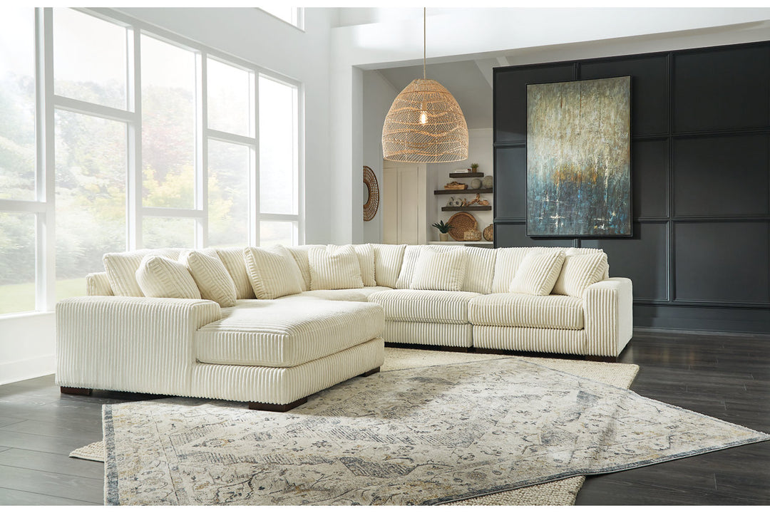 White Space-Saver Sectional Sofa – Modern Living Room Comfort for Small Apartments - Galaly Furniture TX